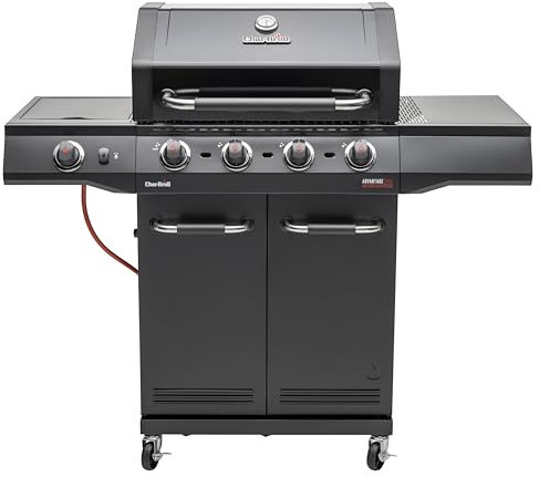 Char-Broil Gasgrill Advantage CORE B 4 Brenner, TRU-Infrared Technology, Seitenbrenner, Gusseisen Roste - Ideal für draßen, Garten, Terrasse