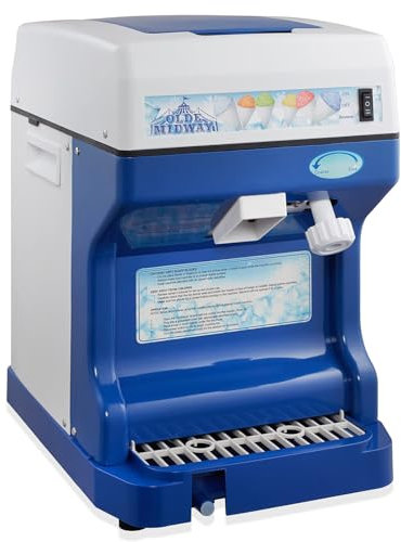 Macchina elettrica per ghiaccio tritato, macchina per dessert per granita di ghiaccio tritato, macchina per coni di neve da 250 W da tavolo con struttura del ghiaccio regolabile, macchina per