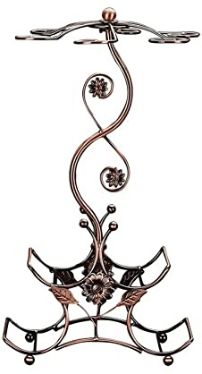 Wine Glass Holder, Iron Art Wine Bottle Rack Decoration Metal Goblet Glass Hanger Rack Drinking Facilities Wine Set