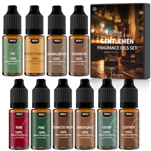 MISIJI Männer ätherische öle Set für Diffusor,für Kerze,für Aromatherapie, für massageöl,duftöle naturrein