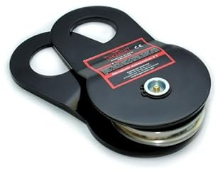 Dragon Winch Umlenkrolle Block für Seilwinde - 8T (17600 lbs) Block Kapazität, Offroad-Bergung, Verdoppelt die Zugkraft | kompatibel mit Stahlseilen Ideal für 4x4 Fahrzeuge, ATV, UTV