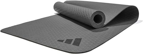 Adidas Yogamatte aus 50% recyceltem Material frei von PVC - rutschfeste und strukturierte Oberfläche (176 x 61 cm) für den perfekten Halt beim Yoga in 4mm / 6mm / 10mm