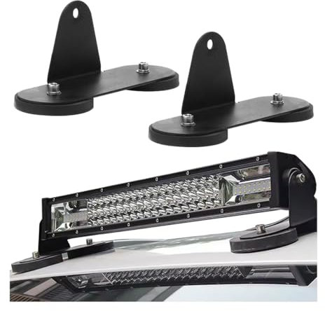 Adunsiaoto 2 Stück Magnetfuß LED Zusatzscheinwerfer Montagehalterungen, Universal LED Arbeitsscheinwerfer Lichtleiste Halterung, Magnethalterung Lightbar, Auto Magnet Lightbar Halterung Universal