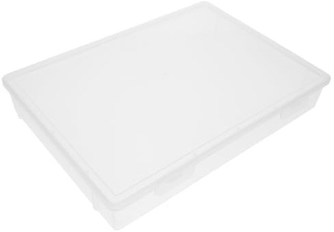 Cabilock Ablagebox Pp Material Große Kapazität Stabile Schnalle Transparente Aufbewahrungsbox Für Büroorganisation Und Papierablage