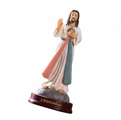 ABOOFAN Adorno De Escritorio Decoración De Resina Adorno De Jesús Manualidades De Jesús Decoración del Hogar Diseño Clásico Tacto Cómodo No Se Desvanece Ideal para Sala De Estar