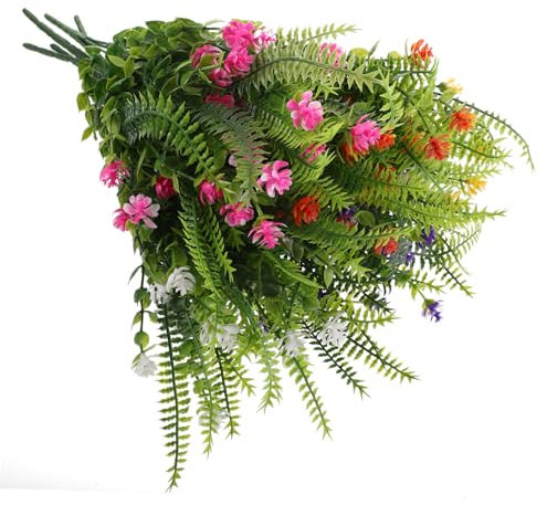 PRETYZOOM Künstlicher Blumenstrauß Für Den Außenbereich Kein Verblassen Realistische Pflanzendekoration Elegant Für Hochzeit Und Zuhause