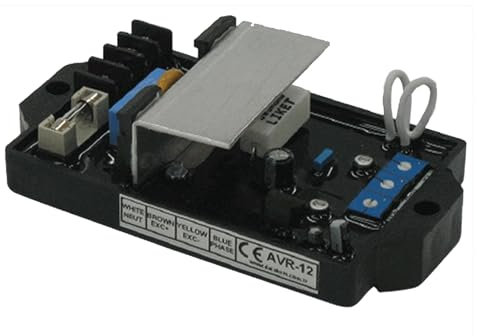 Molloparts Regulador de voltaje automático AVR-5 compatible con Datakom Regulador de voltaje automático AVR-12 alternador sin escobillas compatible con varios tipos de alternadores