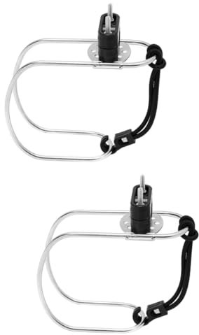 BESPORTBLE 2 Piezas Soporte de de Vida no Perchas Bolsa Seca de de natación SOGA Nadar Soporte para Aros Salvavidas para Yates Soporte para aro Salvavidas Acero Inoxidable