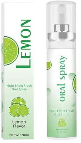 Mund-Atemspray – 20 ml Lufterfrischer-Spray – Tragbarer Fruchtgeschmack Atemerfrischer Mundspray – Lufterfrischer Mundspray Trockener Mund Spray für Kinder Jugendliche Senioren