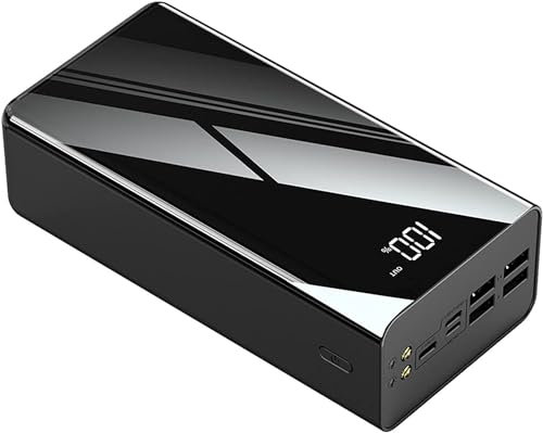Power bank da 30.000 mAh, grande capacità, ricarica rapida da 65 W, ideale per caricare laptop e telefoni cellulari.