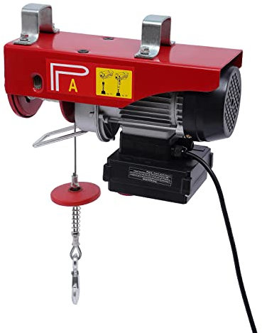 Verricello elettrico da 220 kg fino a 440 kg, 510 W, in rame, paranco a catena, con telecomando senza fili, altezza di sollevamento, 12 m, velocità 10 m/min