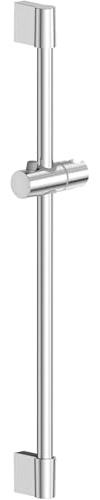 SREWOHS Asta Doccia 90 cm Acciaio Inox con Porta Sapone | Supporto per Doccia a Mano, Altezza e Angolo Regolabili, Antiruggine, Facile Installazione, Cromato