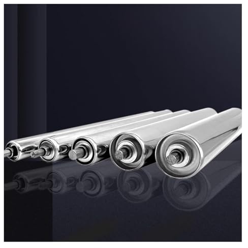 LightDuty Edelstahl-Förderrollen, robuste industrielle Riemenrollen, 32 mm Durchmesser, 550 mm Länge, für Fabrikgebrauch