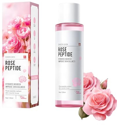 Hinapan Rosor ansiktsvatten 130 ml, närande vitaliserande toner, intensivt närande anti-trubbighet rosenvatten, för hydrerad hud, förbättrar trubbig hy och elasticitet