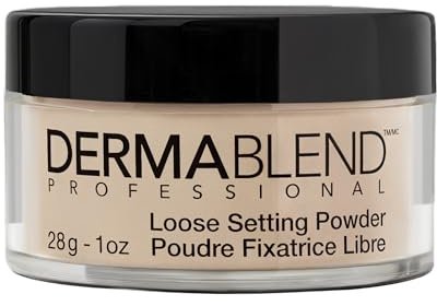 Dermablend Loose Setting Powder, Cool Beige Face Powder & Finishing Powder Makeup for Light, Medium and Tan Skin Tones, Mattifying Finish and Shine Control, 1oz