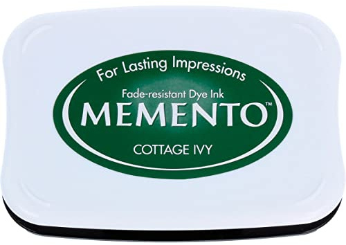Tsukineko MIP701 Memento Stempelkissen Cottage Efeu, Synthetic Material, grün, 9.9 x 6.6 x 1.8 cm