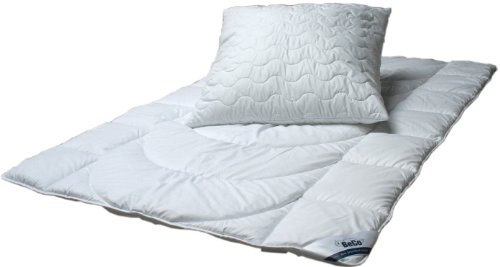 BeCo BW101249 Bettwaren-Set, 155 x 220 cm Bettdecke und 80 x 80 cm Kopfkissen