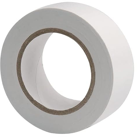 REPORSHOP - Cinta Aislante Electrica Blanca 0.13Mmx19Mmx10Mts