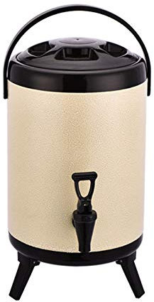 Barril Aislado de Acero Inoxidable, Multiusos Dispensador de Agua Caliente Termo Jarra Térmica Hervidor de Bebidas, Dispensador de Bebidas Calientes para Café, Té o Bebidas Calientes, 8L