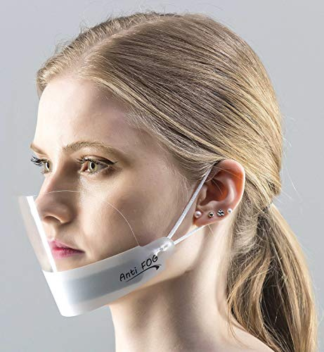 5X Visier Gesichtsvisier Face Shield Anti Fog KEIN BESCHLAGEN Weiss