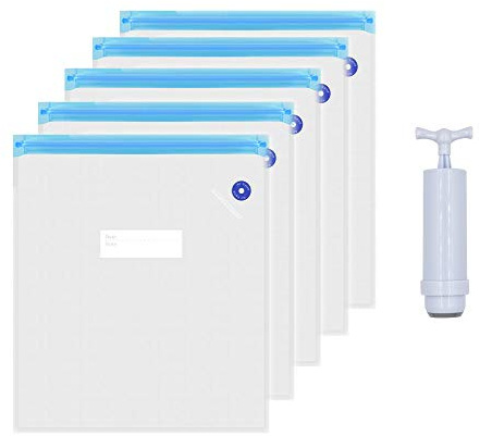 Zeberoxyz 5 STÜCK Vakuum-Aufbewahrungsbeutel feuchtigkeitsbeständig versiegelt mit manueller Luftpumpe, für PLA/ABS/Nylon Sonstiges 3D-Druckmaterial