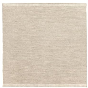 RugVista Serafina Teppich, 250 x 250 cm, Beige | Quadratisch, Mittlerer Stapel, Nur chemische Reinigung, Oeko-Tex 100, Wohnzimmer, Esszimmer, Schlafzimmer