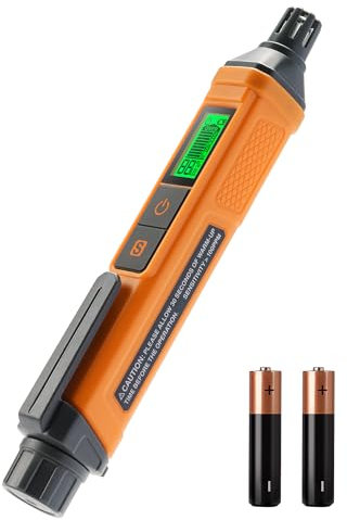 PT205 Natural Gas Detector with Audible & Visual Alarm, Gas Leak Detector with%LEL Value of Methane, Butane, Propane for Home, RV (Includes Batteryx2)-Orange