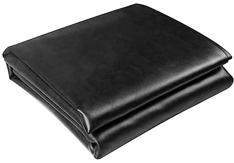 harayaa 7ft Billiard Pool Table Cover Waterproof Dustproof Latex Leather Black