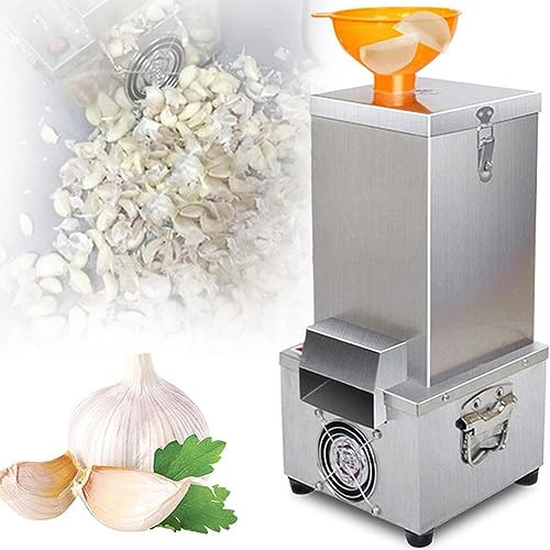 GEJLELDS Pelador Automático de Ajos 25 kg por Hora Máquina de Pelar Ajo Comercial Pelador de Ajo Eléctrico Acero Inoxidable para Restaurante, Hotel, Cocina Cocinero