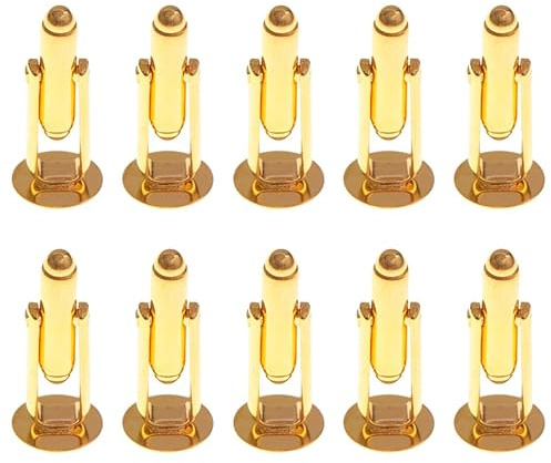 PACKOVE Boutons De Manchette Homme Métalliques Ronds Dorés 10 Pièces 0.75 Pouce Pour Chemise Française Accessoires Formels Et Décontractés