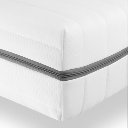 Sleepneo Matratze 160x200 cm - Höhe 18cm - Duo Härtegrad H3 & H4-7 Zonen Kaltschaummatratze, punktelastisch atmungsaktiv - Softer Bezug mit 4-seitigem Reißverschluss