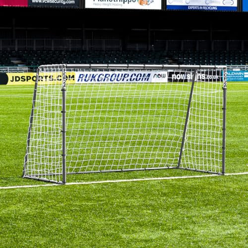 FORZA Steel42 Fußballtore – Allwetter-tragbares Stahltor [6 Größenoptionen] – Schneller Aufbau, Erdnägel im Lieferumfang enthalten (2,4m x 1,8m)