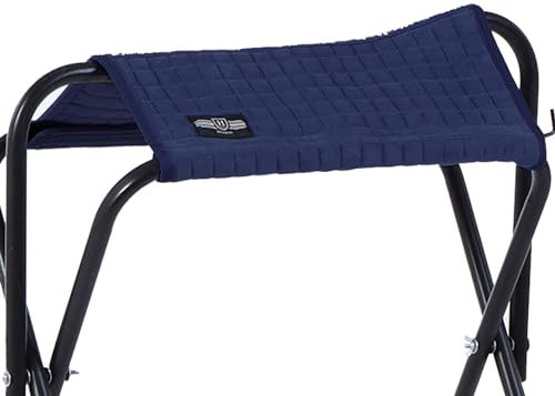 Harrison Howard Pferde-Sattelständer Schutzhülle | Wildlederbezug für Sattelständer | Kompatibel mit Allen Sattelständern (Nicht im Lieferumfang enthalten) - Marineblau