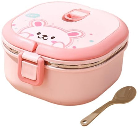 térmica portátil, térmica para adultos, de acero inoxidable - aislada cuadrada portátil de acero inoxidable 304 para alimentos calientes