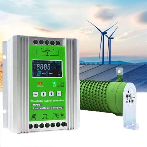 GLBMXDD Régulateur Intelligent numérique de Technologie de Charge Solaire 2000 W, contrôleur Hybride Solaire MPPT, Convient pour la Charge éolienne et Solaire.,900W