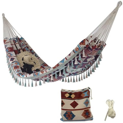 HOUSN Outdoor Hängematte Camping Hängematten Reisehängematte 300x150 cm, ultraleichte tragbare Hängematte mit Einer Kapazität von bis zu 300 kg für Garten,1