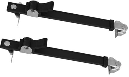 NUOBESTY 2pcs Window Safety Lock Window Restrictor Retractable Stopper Stop Security Lock Sliding Safety for Home Office