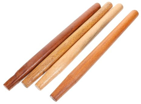 Milisten 4pcs Wooden Handle Replacement for Spade Ergonomic Long Hardwood Handle for Garden Spade for Hatchet Axes