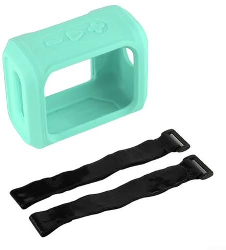 Custodia per altoparlante compatibile con JBL GO 3, custodia protettiva portatile in silicone per altoparlante della bicicletta, custodia da trasporto con cinturino fisso (verde)