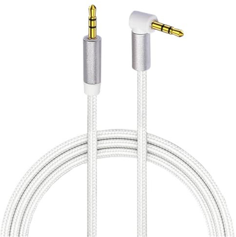 Zqxnt Male To Male Connector Earphone Wire Line 3.5mm Cable 90 Degree Right Angled Auxiliary Cord For Amplifier Cable