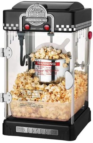 Fully Automatic Popcorn Maker, Quick & Easy Popcorn Machine for Home Cinema, Kids Parties, and Commercial Use