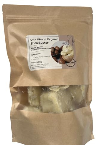 Pure Shea Butter – 100% Pure, Raw & Unrefined | Natural Moisturizer for Skin, Hair & DIY Beauty | Premium Grade Body Butter Base | Rich in Vitamins A & E, Essential Fatty Acids