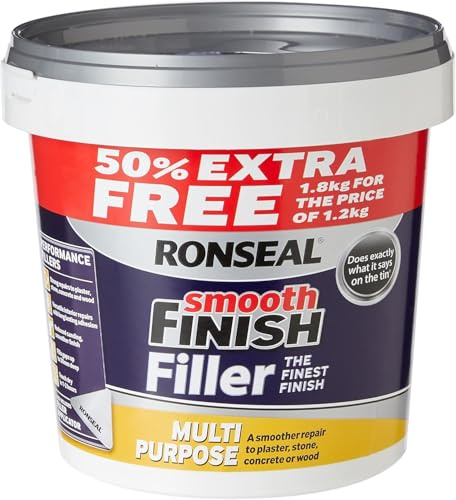 Multi Purpose Wall Filler White 1.8kg | Ready Mixed Interior & Exterior Filler | Smooth Crack & Hole Repair Paste for Walls, Ceilings & Wood