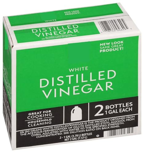 White Distilled Vinegar, 1 Gallon Jugs, 2 Pack, for Cooking and Cleaning
