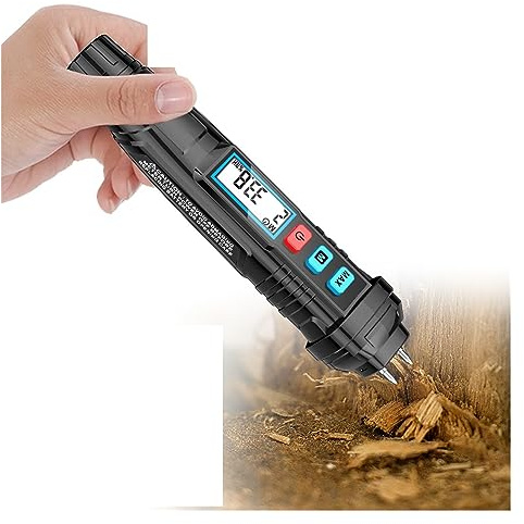 Medidores de Humedad, Medidor de humedad de madera Digital, higrómetro de madera, detector de ladrillos de cemento y hormigón, Material de construcción