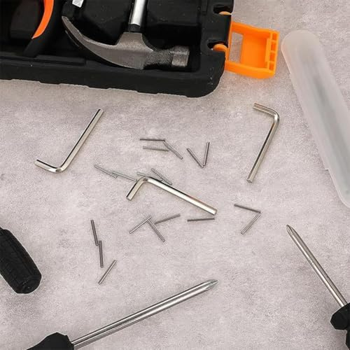 Kit di ricambio per perni di tensione per cerniere a molla con 20 perni per mensole in acciaio inossidabile e 4 chiavi esagonali, picchetti in metallo per la riparazione di cerniere della porta