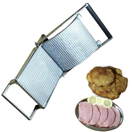 Meat Tenderizer Press Manual Meat Tenderizer & Cuber Press 20x14x9cm Stainless Steel Tenderizes Pork, Beef, and Poultry Penetrate Marinade Rich Flavor for Beef Pork Chicken BBQ
