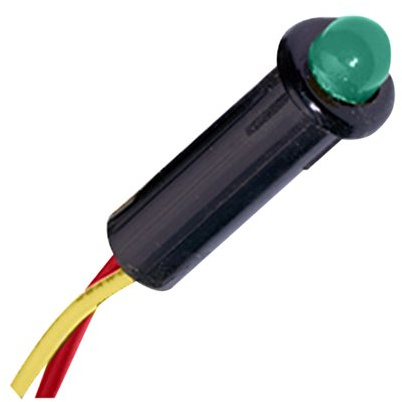 Paneltronics LED Indicator Light - Green - 240 VAC - 1/4
