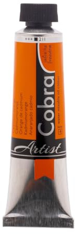 COBRA Talens wassermischbare Ölfarben, 40 ml, 211 Kadmiumorange