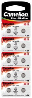 Lasermax Alkaline-Knopfzelle CAMELION AG11 1,5V, 10er-Blister